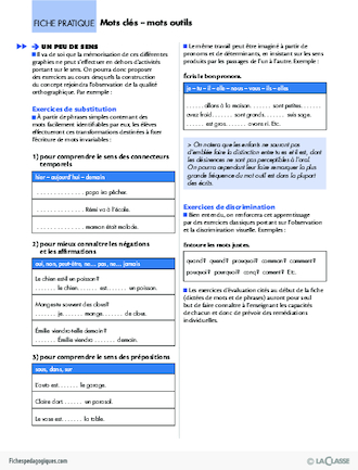 Pack thématique - Chantier d'orthographe (CP)