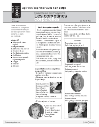 Pack thématique - Comptines et psychomotricité