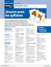 Pack thématique - Jouons avec les syllabes GS-CP