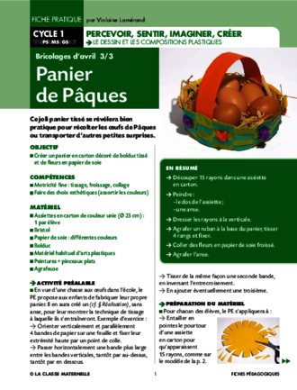 Panier de Pâques à faire soi-même