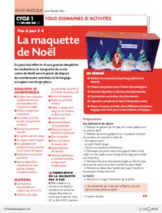 Pas à pas (4) / La maquette de Noël