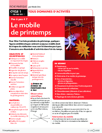 Pas à pas (7) / Le mobile de printemps