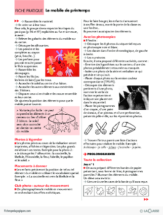 Pas à pas (7) / Le mobile de printemps