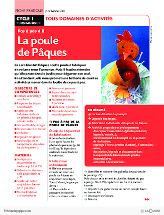 Pas à pas (8) / La poule de Pâques