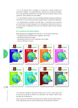 Passeport de conjugaison CE2 (extrait)