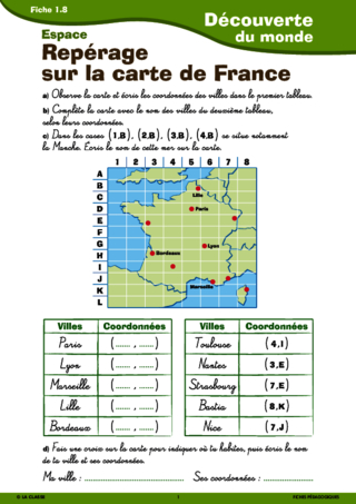 Passerelle Ce1 Ce2 Geographie Espace Fichespedagogiques Com