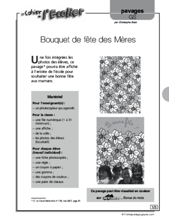 Pavages GS / Bouquet de fête des Mères