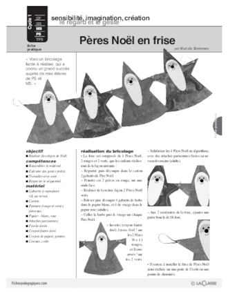 Pères Noël en frise