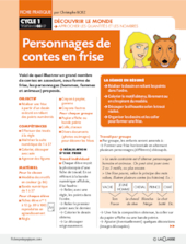 Personnages de contes en frise