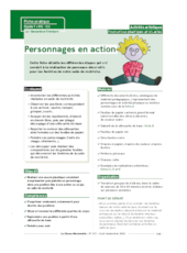 Personnages en action