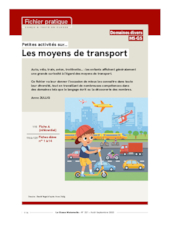 Petites activités sur les moyens de transports