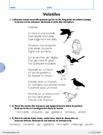 Phonologie et poésie au CP (2)