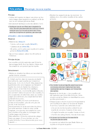 Phonologie : les sons voyelles