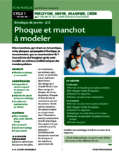 Phoque et manchot à modeler