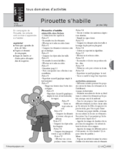 Pirouette la souris (3) : Pirouette s'habille