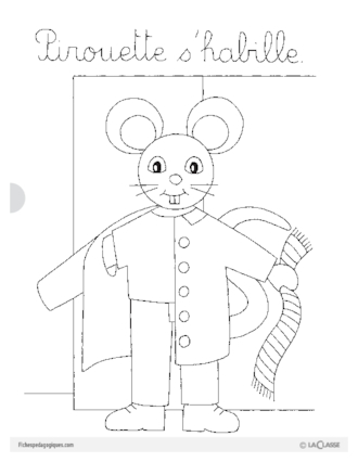 Pirouette la souris (3) : Pirouette s'habille