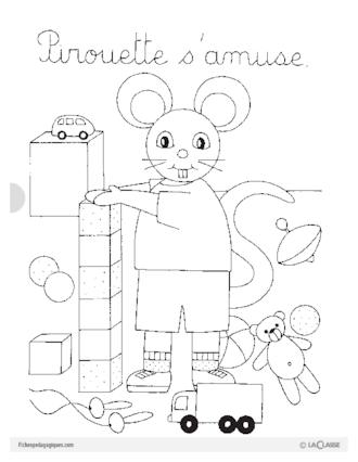 Pirouette la souris (4) : Pirouette s'amuse