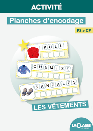 Planches d'encodage - Les vêtements