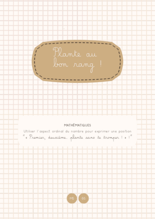 Plante au bon rang !