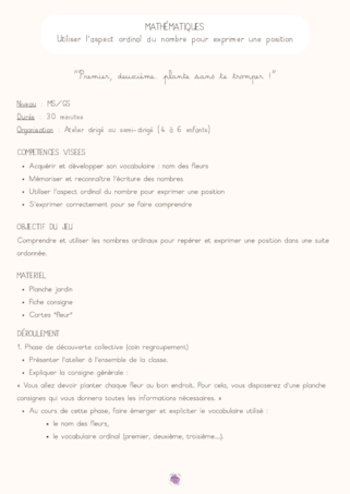 Plante au bon rang !