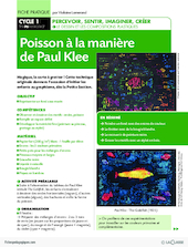 Poisson à la manière de Paul Klee