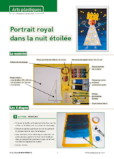 Portrait royal dans la nuit étoilée