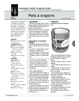 Pots à crayon