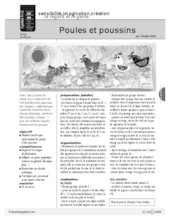 Poules et poussins (bricolage)