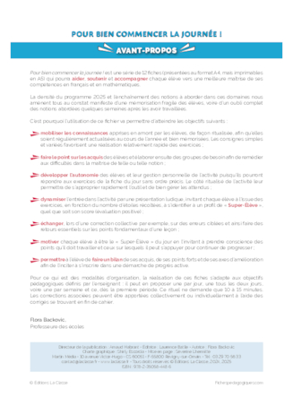 Pour bien commencer la journée - 6ème série