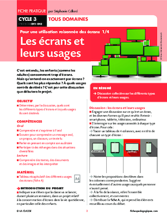 Pour une utilisation raisonnée des écrans