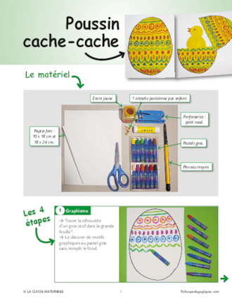 Poussin cache-cache