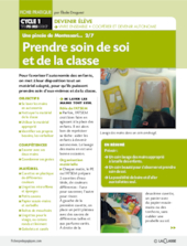 Prendre soin de soi et de la classe. Montessori 2/7