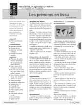 Prénoms en tissu