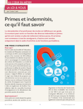 Primes et indemnités, ce qu'il faut savoir