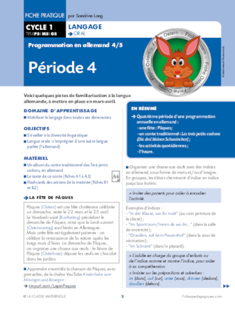 Programmation en allemand - Période 4