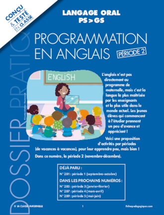 Programmation en anglais - Période 2