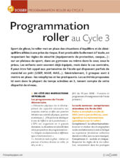 Programmation roller au Cycle 3
