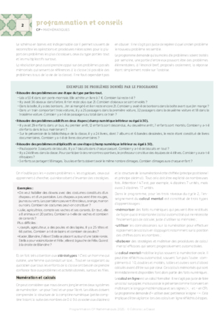 Programmations CP 2025-2026 - Mathémathiques & Français