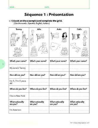 Progression anglais au cycle 3