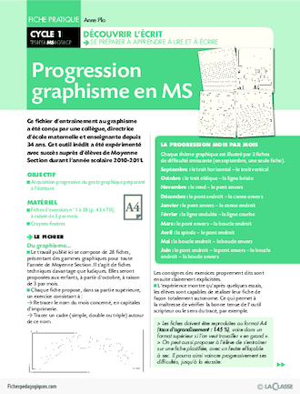 Progression graphisme en MS