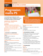 Progression maths PS (2)