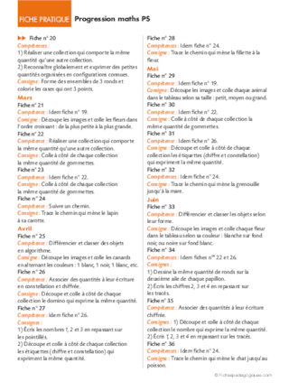 Progression maths PS (2)