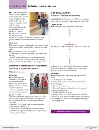 Progression motricité en GS (10) / Activités motrices de mai