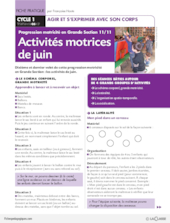 Progression motricité en GS (11) / Activités motrices de juin