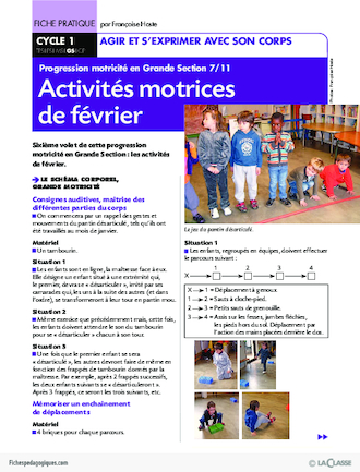 Progression motricité en GS (7) / Février