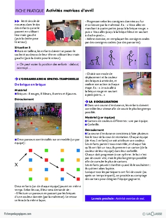 Progression motricité en GS (9) / Avril