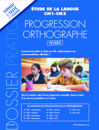 Progression Orthographe Fevrier Fichespedagogiques Com