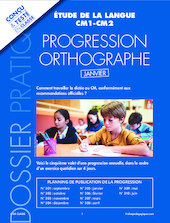 Progression orthographe - janvier