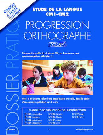 Progression orthographe - Octobre