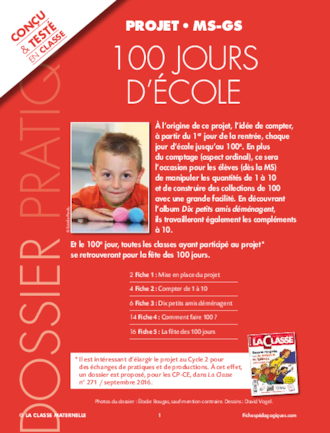 Projet 100 jours d'école MS GS